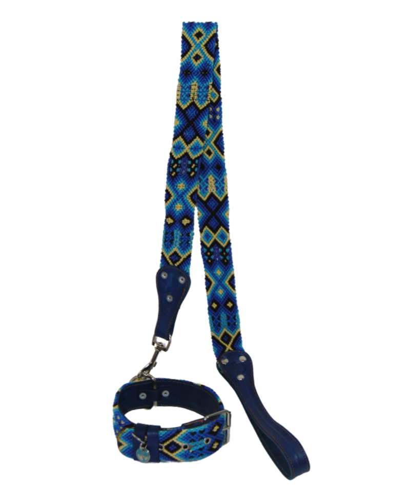 HOLBOX SET BLUE L (55 CM / 21.65”) / LEASH (1.1 MT / 43.3”)